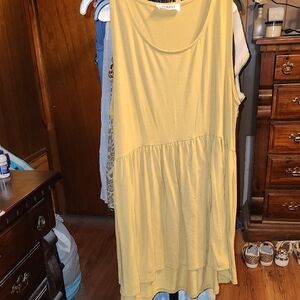 Yellow Sleeveless Dress
